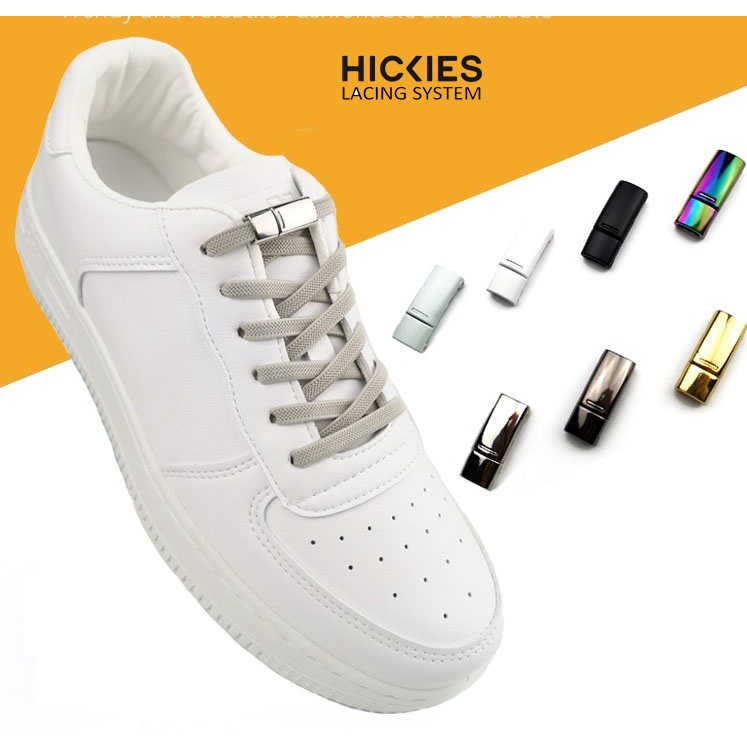 1 雙用於平底鞋帶的磁鐵扣 - HICKIES Lcing SYSTEM 金屬一腳蹬