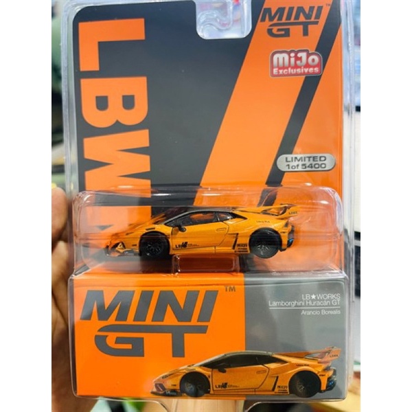 Hobby Store Mini GT 355 LBWK 蘭博基尼 Huracan Arancio Borealis(全