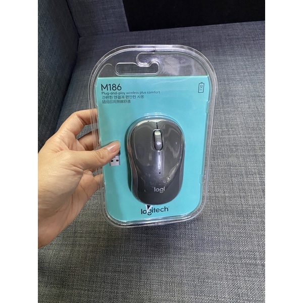 Logitech 羅技 無線滑鼠 M186 全新