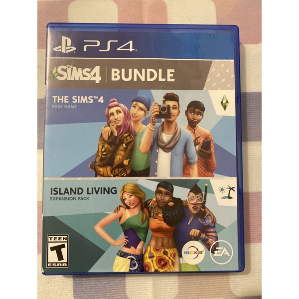 PS4 模擬市民 4 + 島嶼生活 THE SIMS 4 + ISLAND LIVING 模擬人生 美版可中文 二手