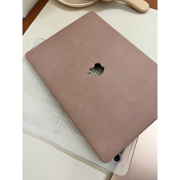 二手✨Mac Air 13電腦保護殼⭐️Apple MacBook 乾燥玫瑰色