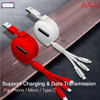 Multi USB Charger Cable 3 in 1 Multiple Charging Cord Adapte
