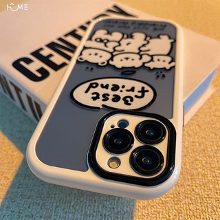 創意可愛小熊小狗iPhone14蘋果13手機殼12promax防摔11女款XS軟XR