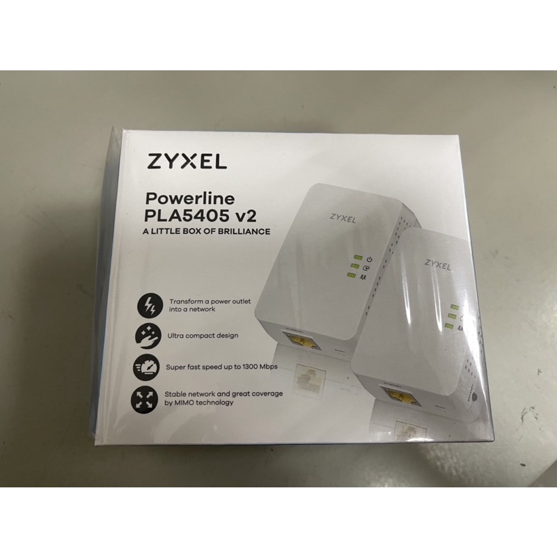 zyxel 1300mbps mimo 全新僅拆封測試 電力線上網設備 PLA5405 v2