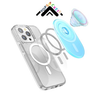 隔日到貨 泡泡騷 手機支架 光透乳藍 PopSockets 磁吸 伸縮手機支架