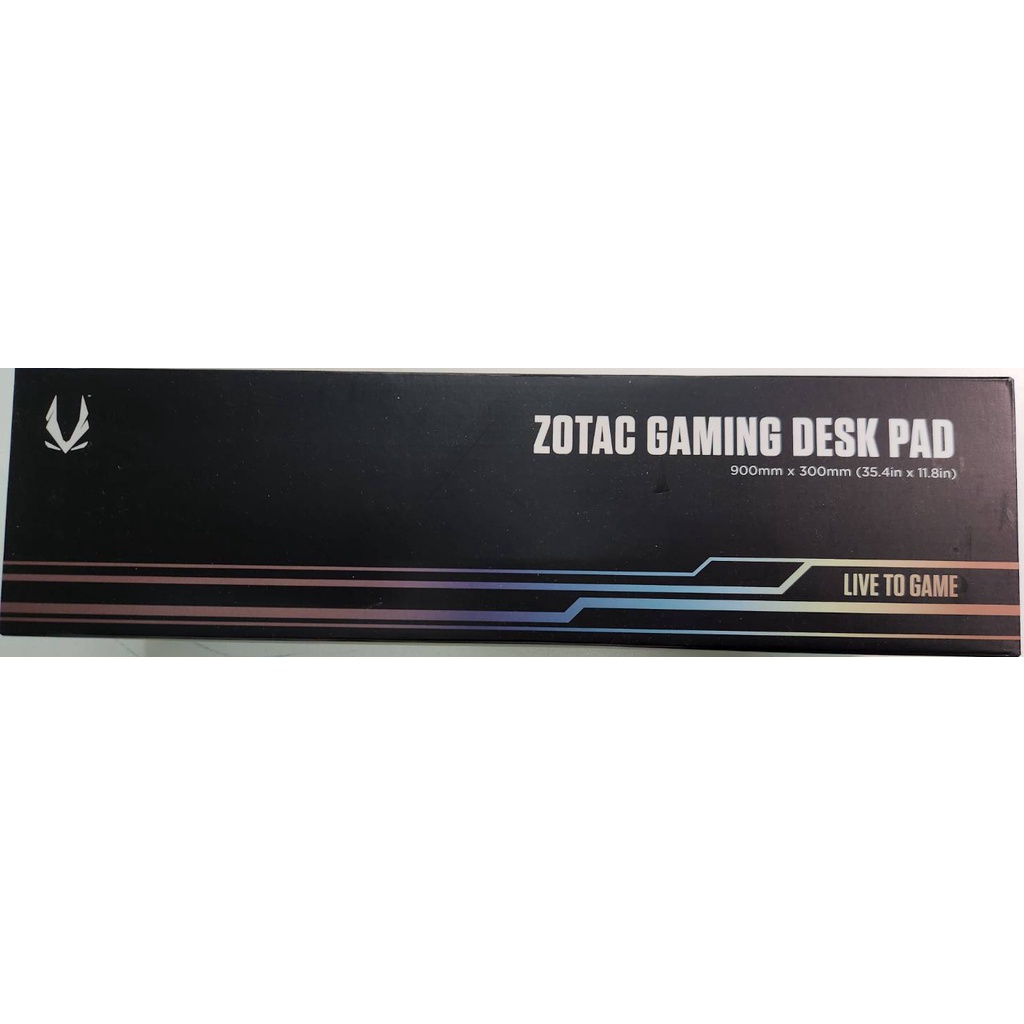 全新 Zotac Gaming Desk Pad 900mm x 300mm 大型電競滑鼠墊