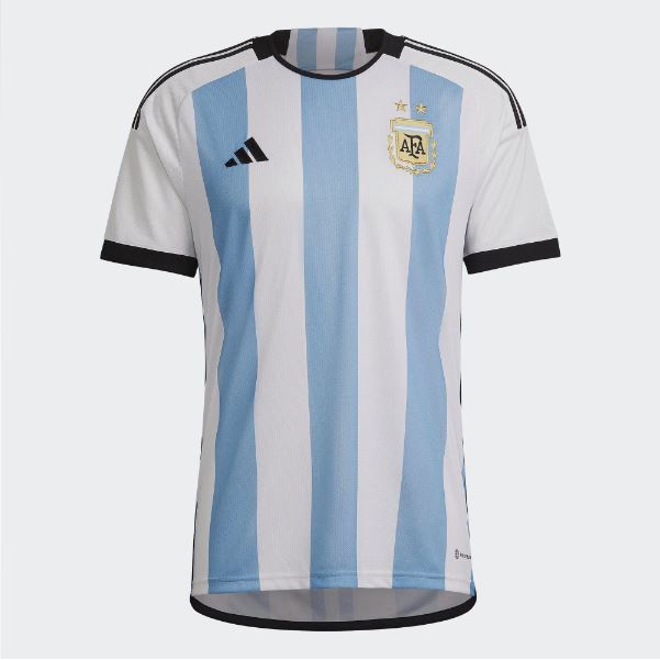 Adidas 世界盃 阿根廷 國家隊 主場 球衣 梅西 世足 冠軍 二星