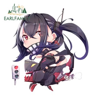 EARLFAMILY 13cm x 11.9cm Azur Lane Chibi 汽車貼紙 ATV 創意動漫貼花防刮窗戶