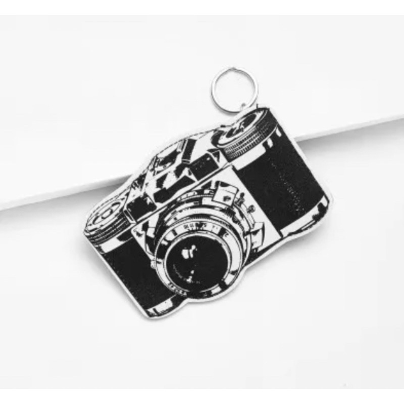 相機造型 文青皮零錢包鑰匙圈 單眼相機