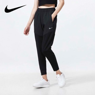 S.G NIKE DRY DH6980-010 黑色 慢跑 反光 小LOGO 合身 抽繩 拉鍊口袋 褲腳拉鍊 長褲 女生
