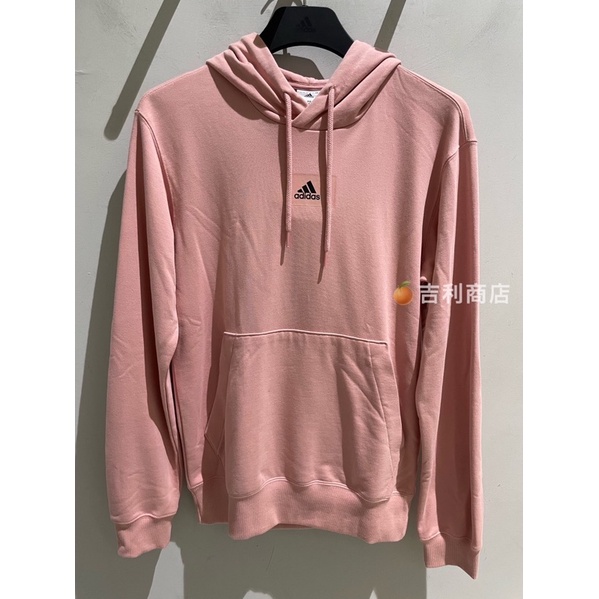 【🍊吉利商店】Adidas 粉色 三線 長袖 帽T HE4348