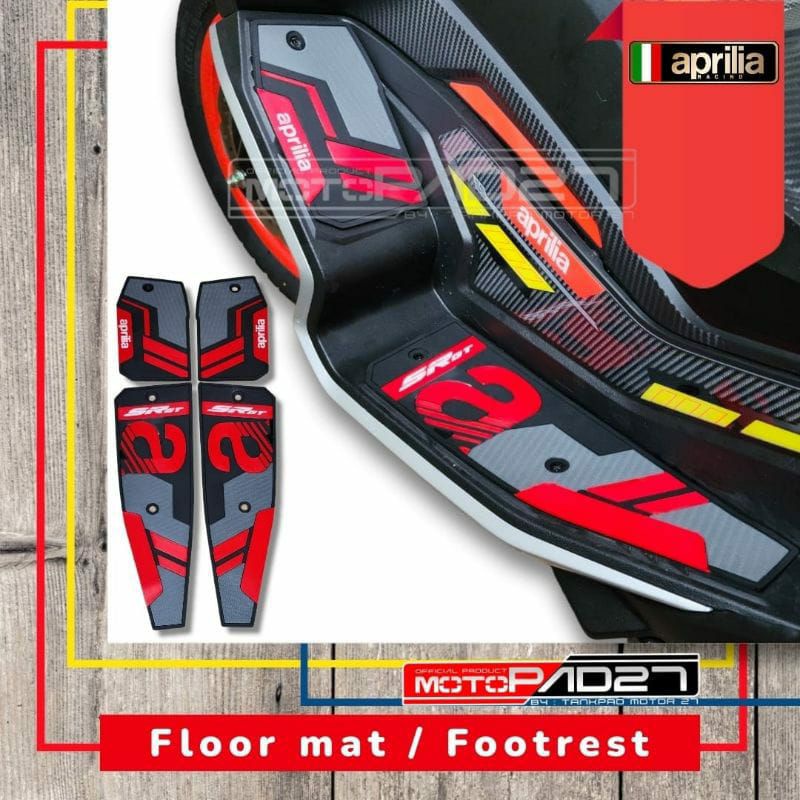 Bordes 地毯腳凳地板 APRILIA SR-GT 200 優質橡膠