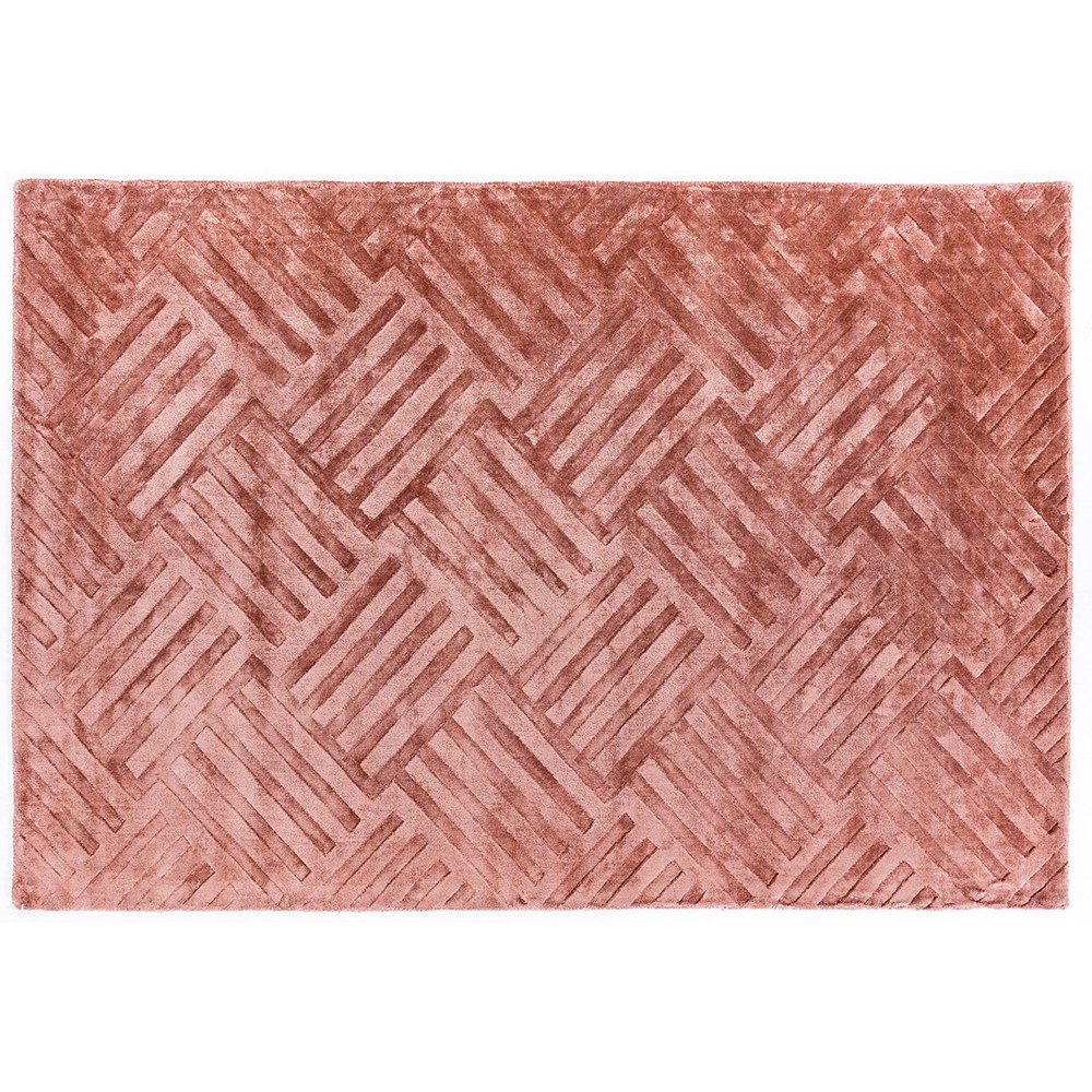 hoi!素月印度手工人造絲輕奢地毯200 X 290 cm -CHAMP-Salmon
