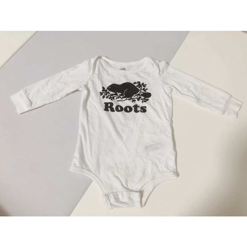 Roots 包屁衣 白色包屁衣 6-12m 二手+gap包屁衣