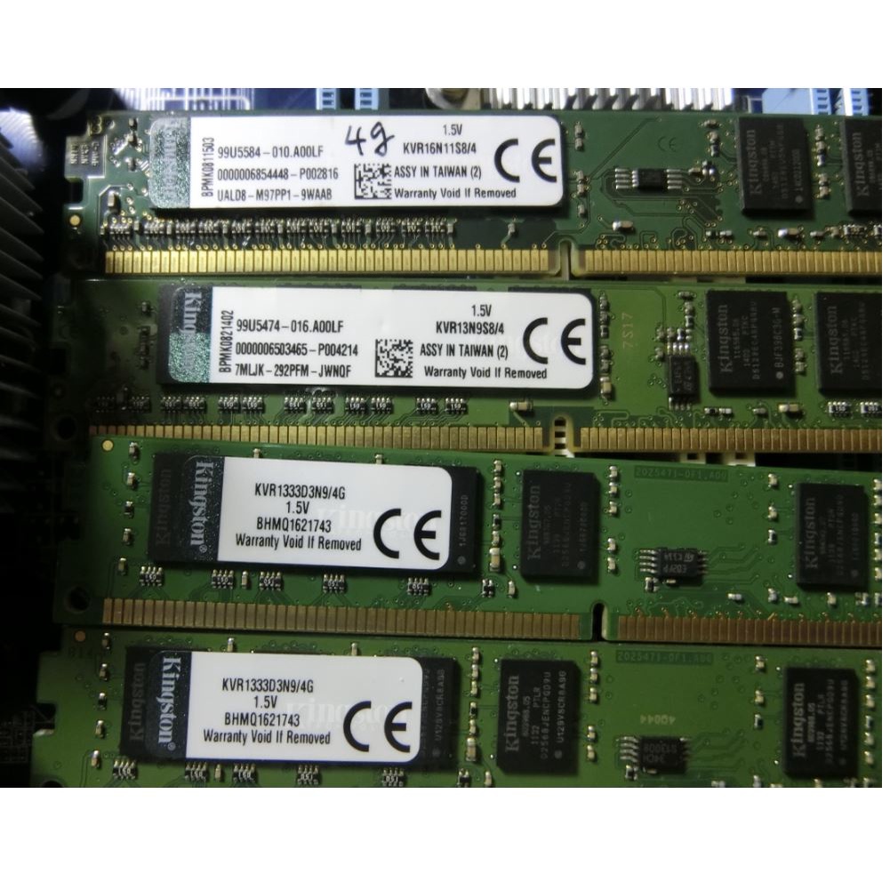 金士頓ddr3 4gb*4=16gb 記憶體