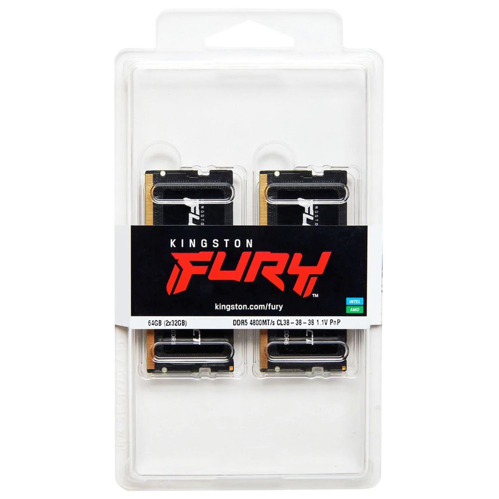Kingston Fury Impact 64GB (2x32) DDR5-4800 SODIMM 記憶體(平行進口)