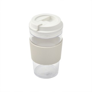 【MUJI 無印良品】 共聚酯 咖啡杯 附帶杯套 Tritan 透明水杯 杯子 飲料杯 共聚酯便攜水杯 隨行杯