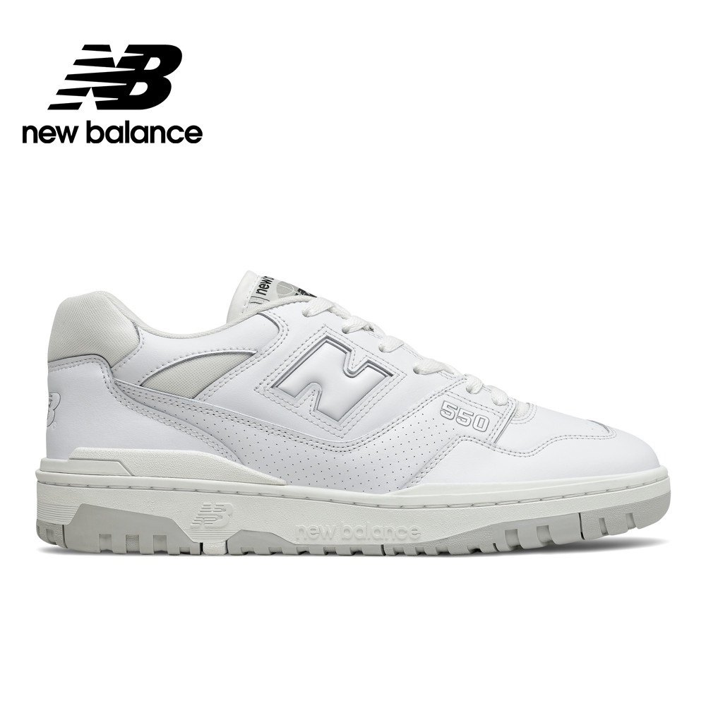【New Balance】 NB 復古運動鞋_中性_白灰色_BB550PB1-D楦 550