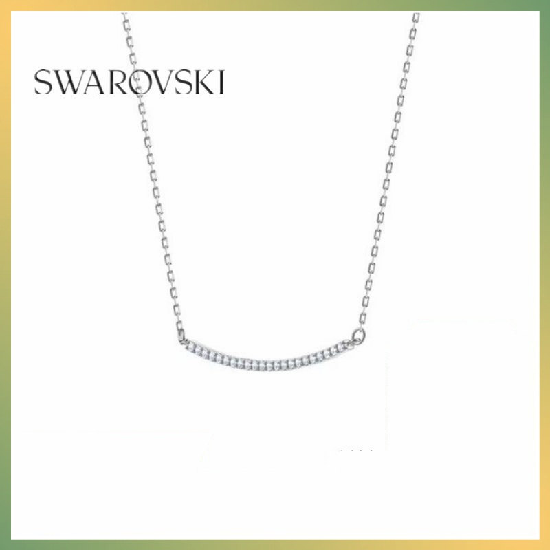 Swarovski 施華洛世奇 項鍊 ONLY 細緻線條 含蓄簡約精緻時尚微笑項鍊 女生項鍊 鎖骨鍊 送女友 情人節禮物
