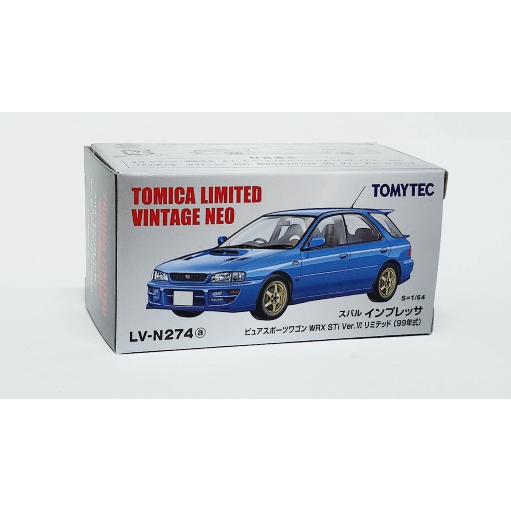 【名車館】TOMYTEC Subaru Impreza Sports Wagon WRX 1/64 LV-N274a