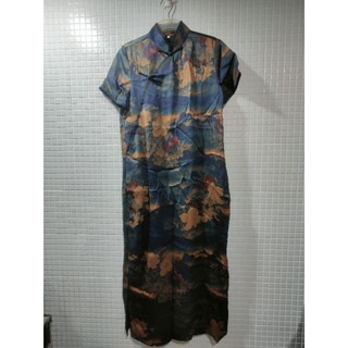 高階牡丹花/民國旗袍/洋裝(近全新)質感很好/size:XL/宮廷風/ 適合宴會/婚宴/生日party禮服Cosplay