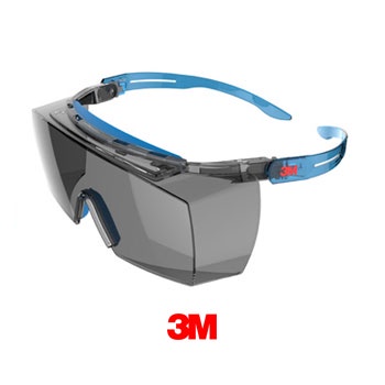 【原艾國際】3M SF3702XSGAF BLU 覆蓋式透明安全眼鏡(灰色)