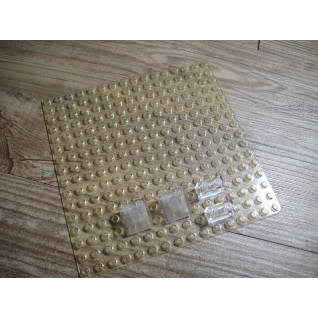 LEGO 正版樂高 二手積木零件 16x16 底板 透明+1x2...封面圖合售無拆賣