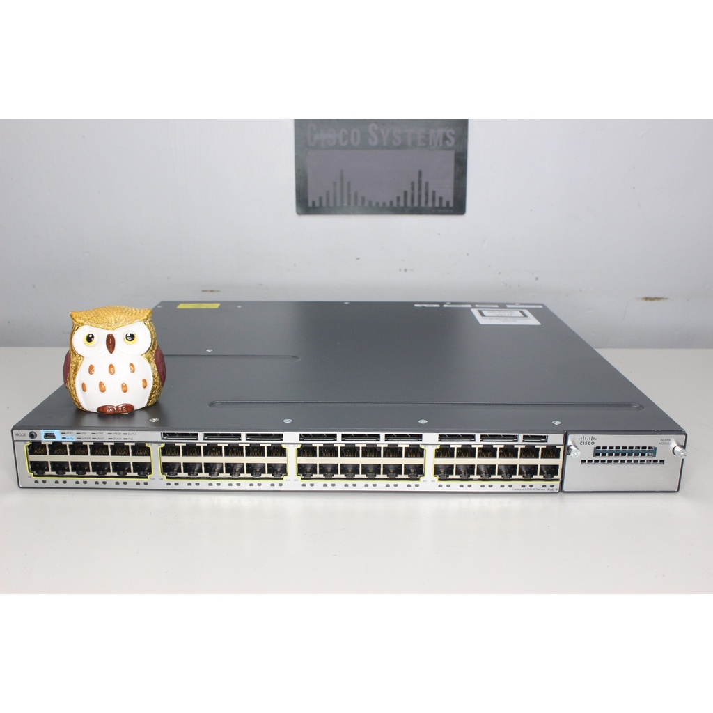 Cisco WS-C3750X-48P-L • 48-Port PoE+ Gigabit Switch
