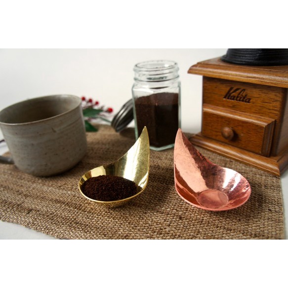 日本代購 手工製 黃銅/銅 水滴造型咖啡量匙 咖啡 咖啡廳