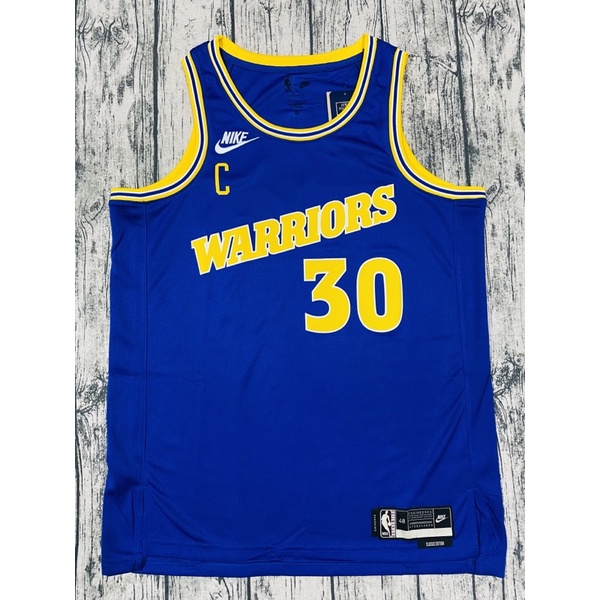 #30 Curry 勇士 復古 藍 球衣 Nike 柯瑞 咖哩 Thompson Warriors