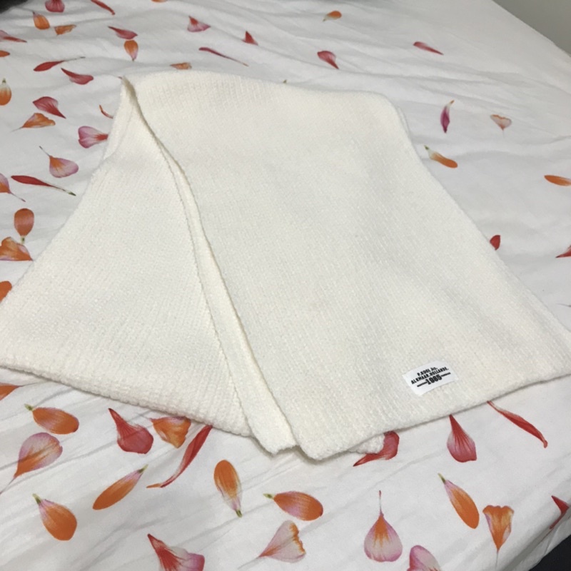 🉐免運🉐全新-杏色針織圍巾