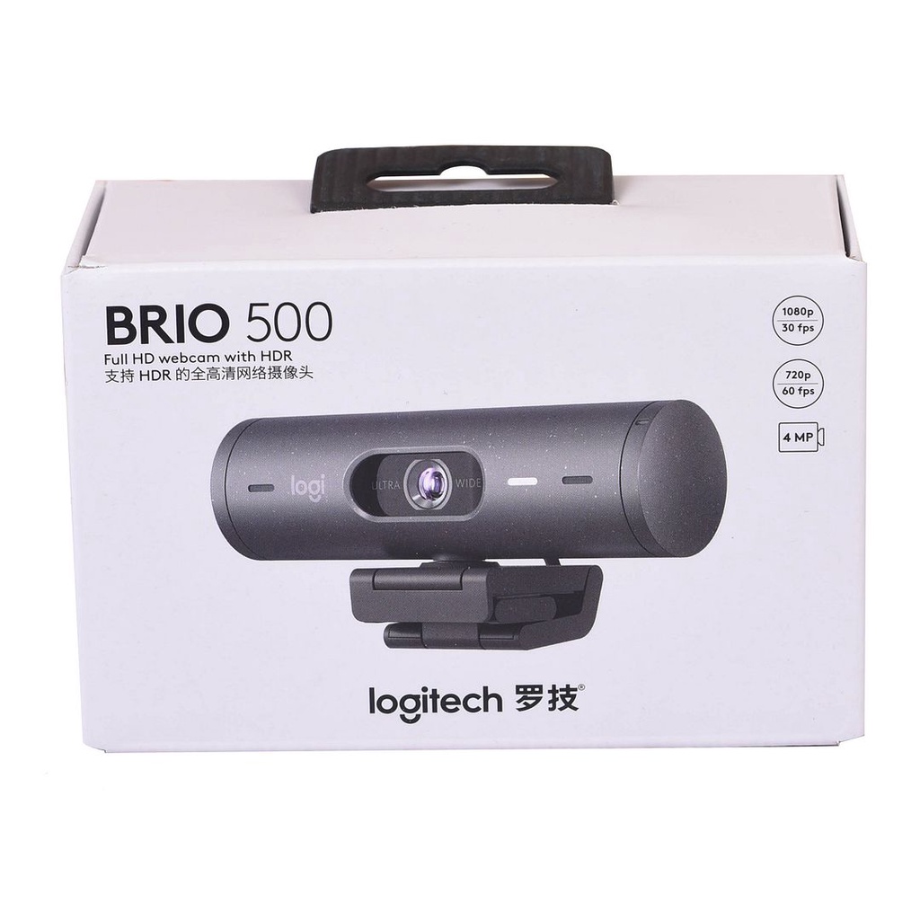 羅技 Logitech BRIO 500 (石墨灰) USB-C Full HD 1080p 網路攝影機(平行進口)