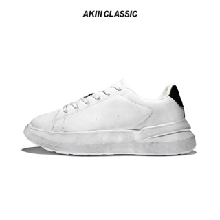 【AKIII CLASSIC】人體工學舒適皮革厚底休閒鞋_Dirty White | 明星代言 日常 男 女 中性