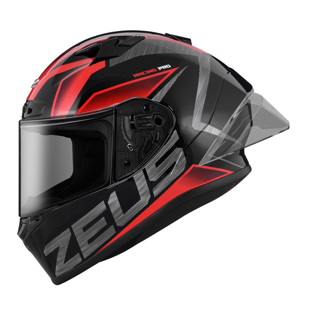 ZEUS 瑞獅 安全帽 ZS-826 全罩 ZS826 外銷 雙D扣 大尾翼 大全配 BK3 黑紅