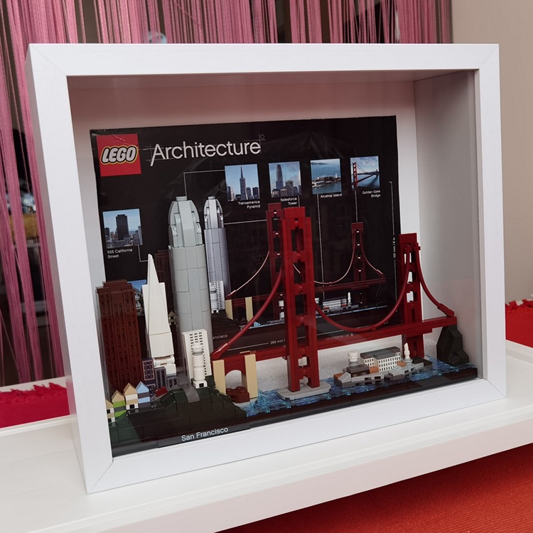相框 城市天際線相框樂高積木裝裱框紐約倫敦上海建築收藏展示框