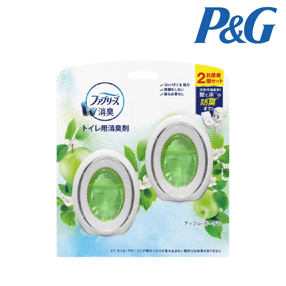【P&amp;G】日本風倍清 浴廁用抗菌消臭劑 (6ml/2入)-青蘋果 | 廁所除臭芳香劑 金弘笙