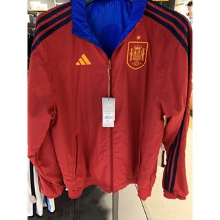 <桑普小樣> ADIDAS 愛迪達 2022 卡達世界杯 皇家 西班牙足球隊 雙面足球外套 風衣 HE8920