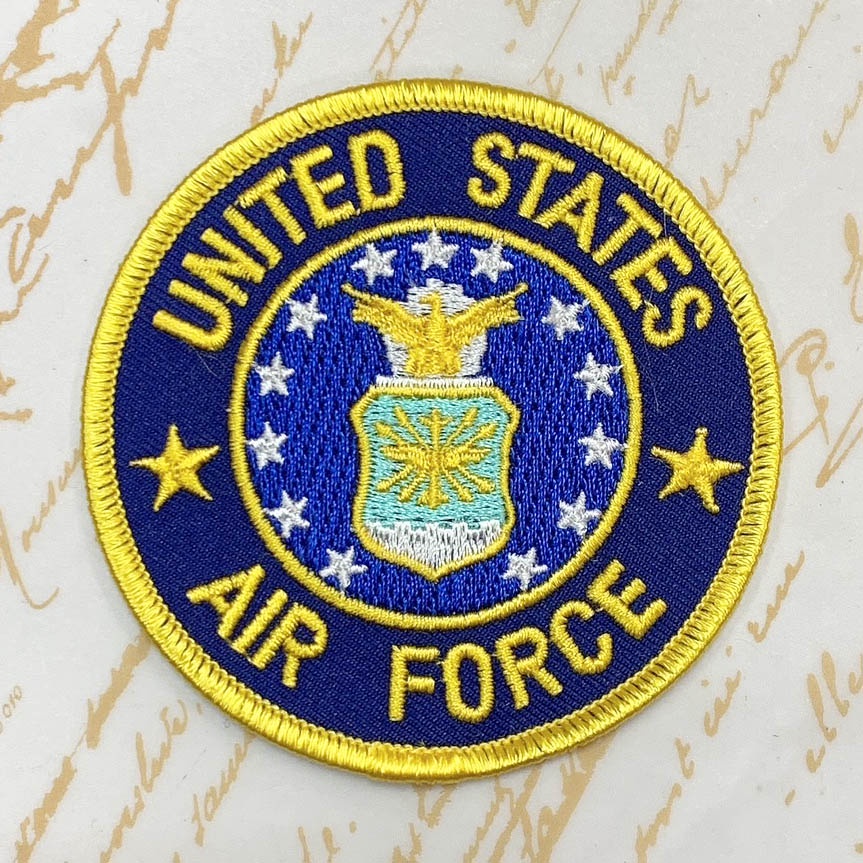 刺繡臂章、燙貼布、熨燙徽章~美國空軍 (United States Air Force)小
