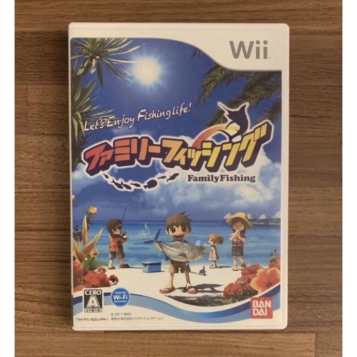 Wii 家庭釣魚樂 釣魚 正版遊戲片 原版光碟 日文版 日版 二手片 中古片 任天堂