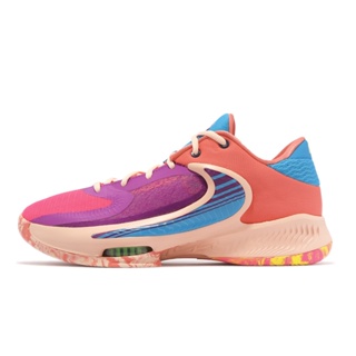 Nike 籃球鞋 Zoom Freak 4 EP 粉色 粉紫 字母哥 氣墊 男鞋 【ACS】 DQ3825-500