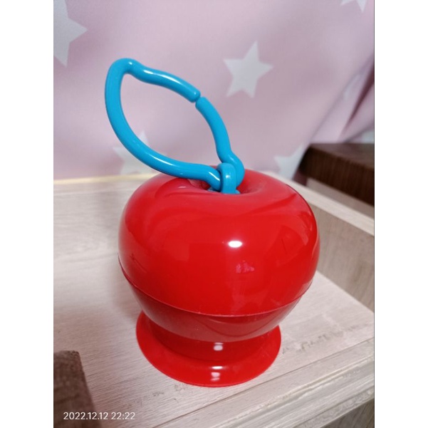 二手 Grapple 蘋果玩具吸盤 吃飯神器 (紅色）