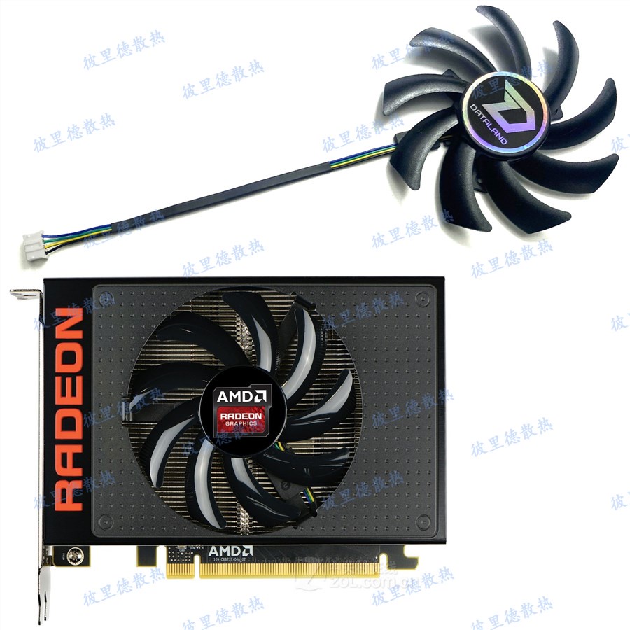[IN STOCK]GPU fan AMD/藍寶石/迪蘭/華碩 R9 Nano 4G HBM 顯卡散熱風扇FDC10H1