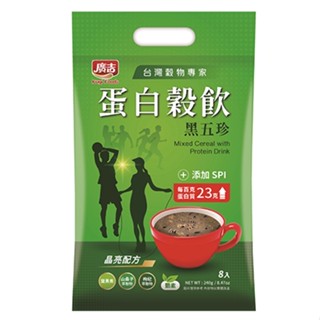 廣吉 蛋白穀飲黑五珍(30G/8入)【愛買】