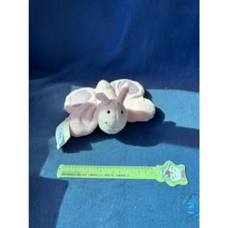 【杜老師的二手商店】（臺灣現貨）外銷歐美 早期玩具樣本 嬰幼兒安撫玩偶 粉紫小蝴蝶 T140 全新未使用 絕版 獨一無二