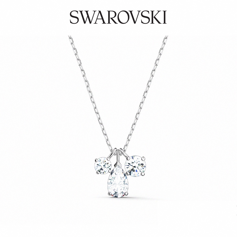 SWAROVSKI 施華洛世奇 施華洛世奇 Attract 白金色時尚簡約項鍊