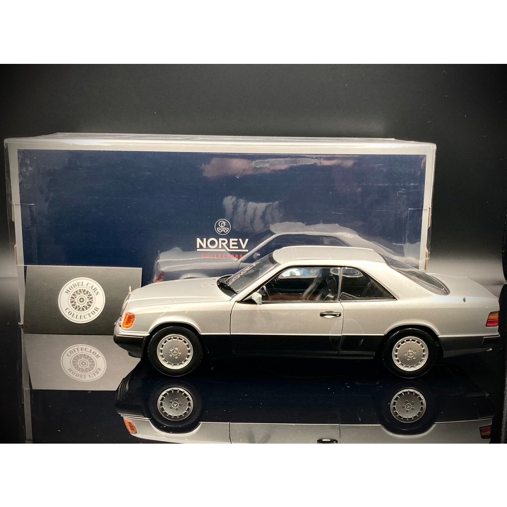 【收藏模人】 Norev Mercedes-Benz 300 CE-124 C124 1990 銀色 1:18 1/18