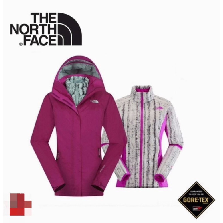 The North Face女款三合一外套 GORE-TEX防水透氣﻿外套+550 fill羽絨中層