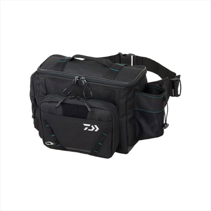 (桃園建利釣具)21 DAIWA EMERALDAS HIP BAG(D) 腰包 黑色