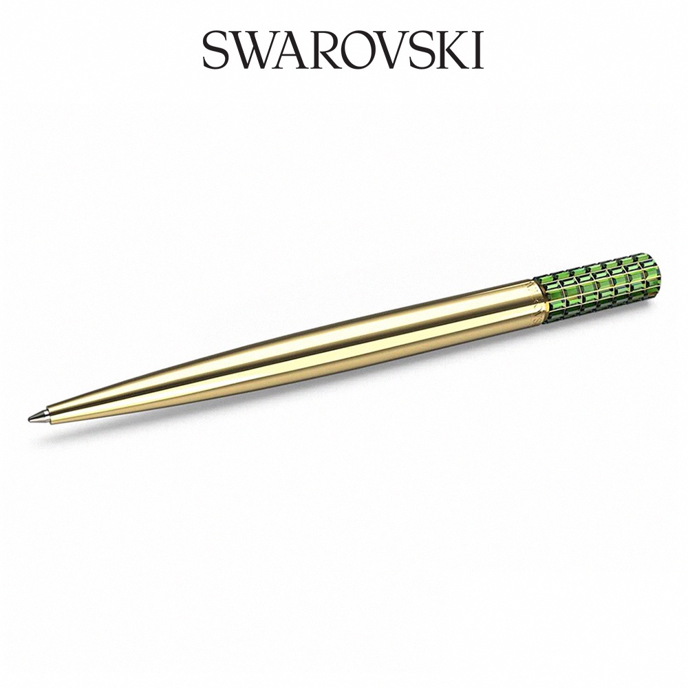 SWAROVSKI 施華洛世奇 LCT002 圓珠筆綠色, 鍍金色色調