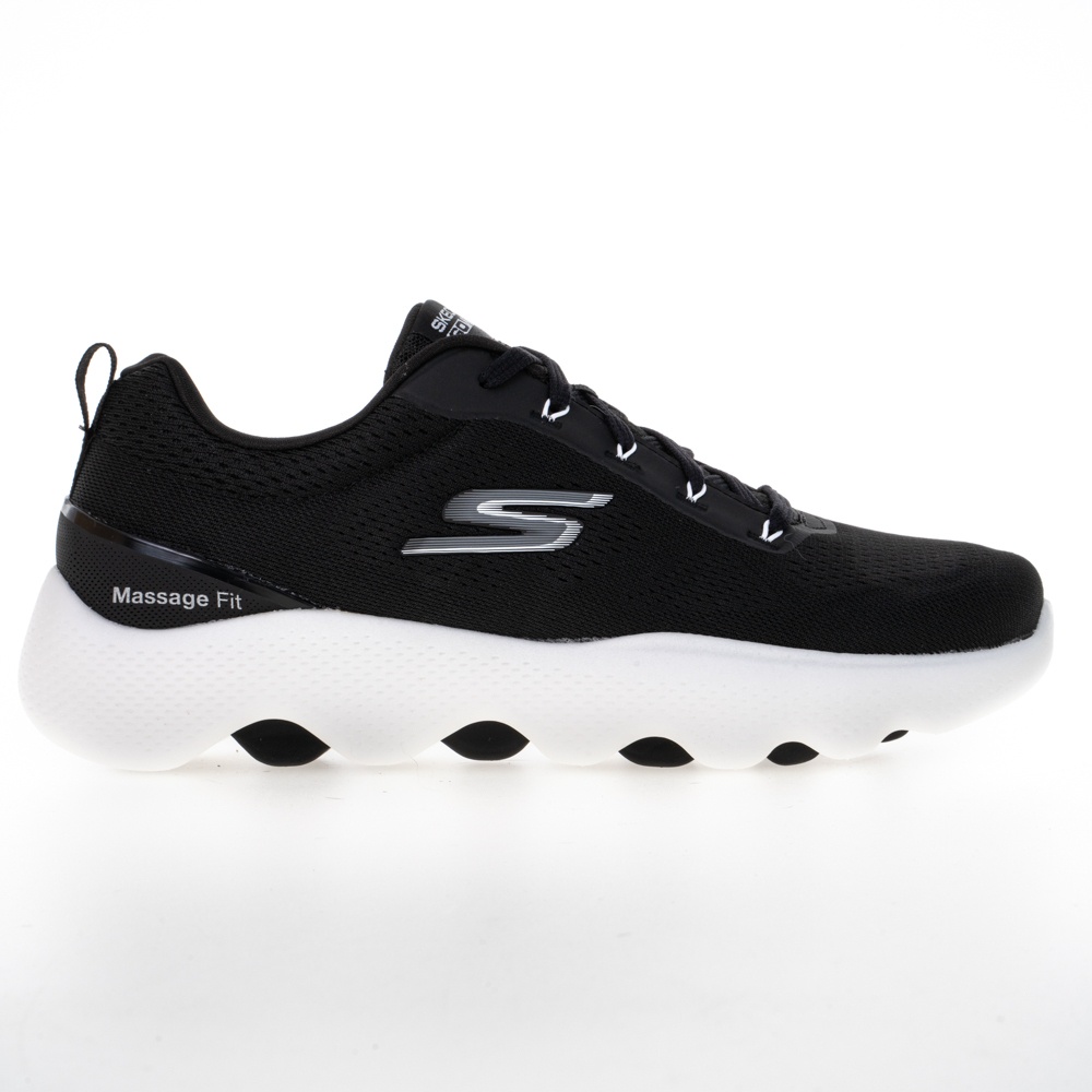 SKECHERS 健走鞋 運動鞋 GO WALK MASSAGE FIT 男 216404BKW 黑